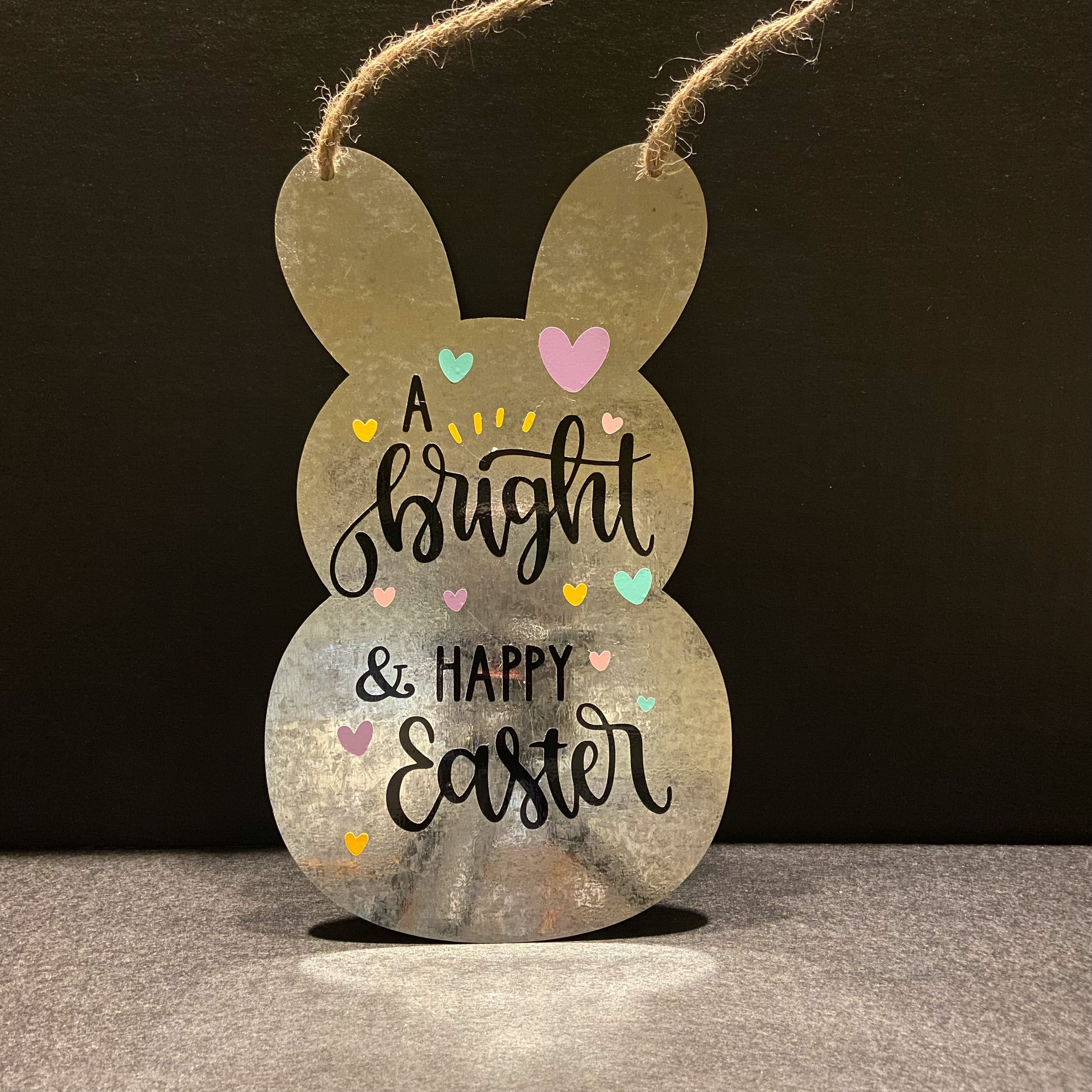 Metal Signs Bunny Shaped – Crafted by Bear